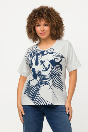 Carraig Donn Anchor Print Top in Off White