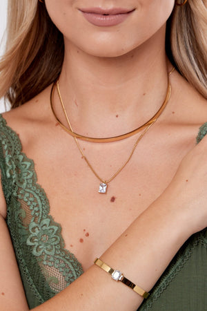 Carraig Donn Anika Clear Stone Necklace