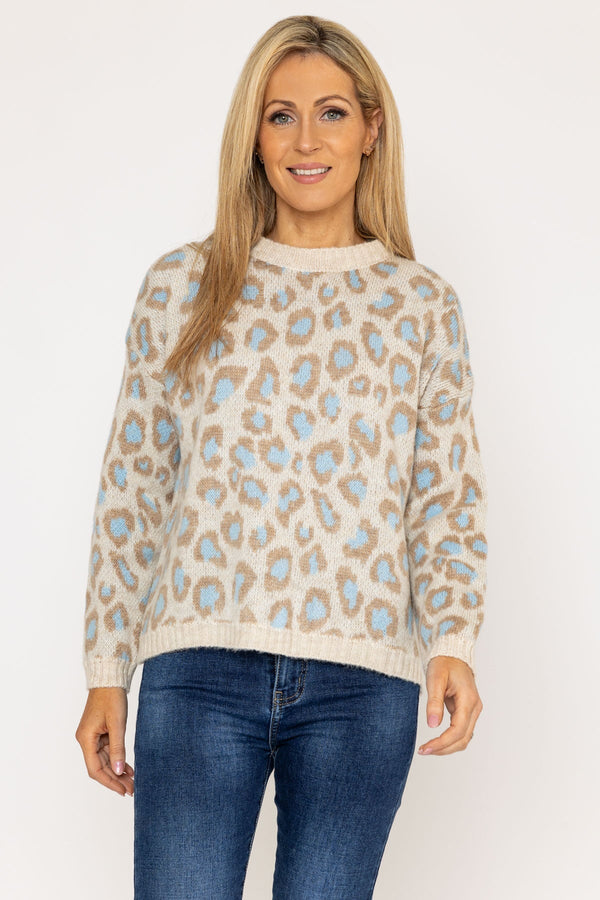 Carraig Donn Animal Knit in Multi Print