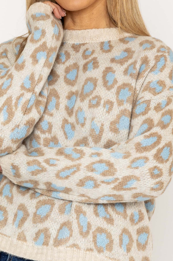 Carraig Donn Animal Knit in Multi Print