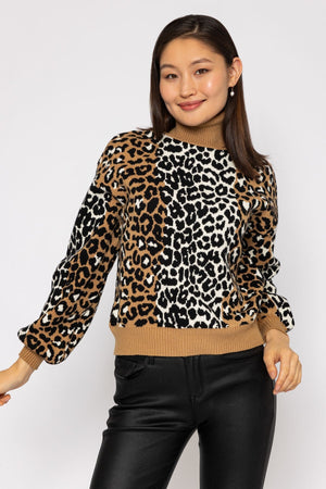 Carraig Donn Animal Polo Knit in Camel