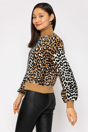 Carraig Donn Animal Polo Knit in Camel