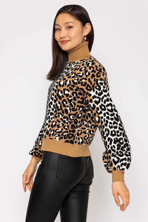 Carraig Donn Animal Polo Knit in Camel