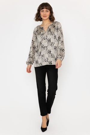 Carraig Donn Animal Print Blouse