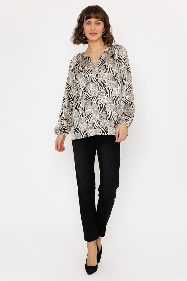 Carraig Donn Animal Print Blouse