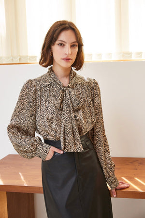 Carraig Donn Animal Print Blouse