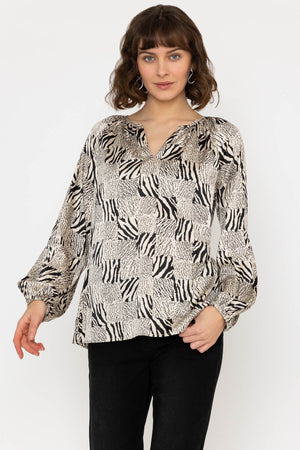 Carraig Donn Animal Print Blouse