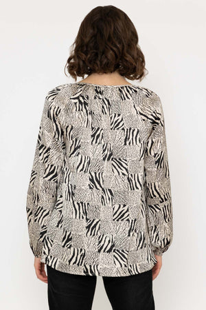 Carraig Donn Animal Print Blouse