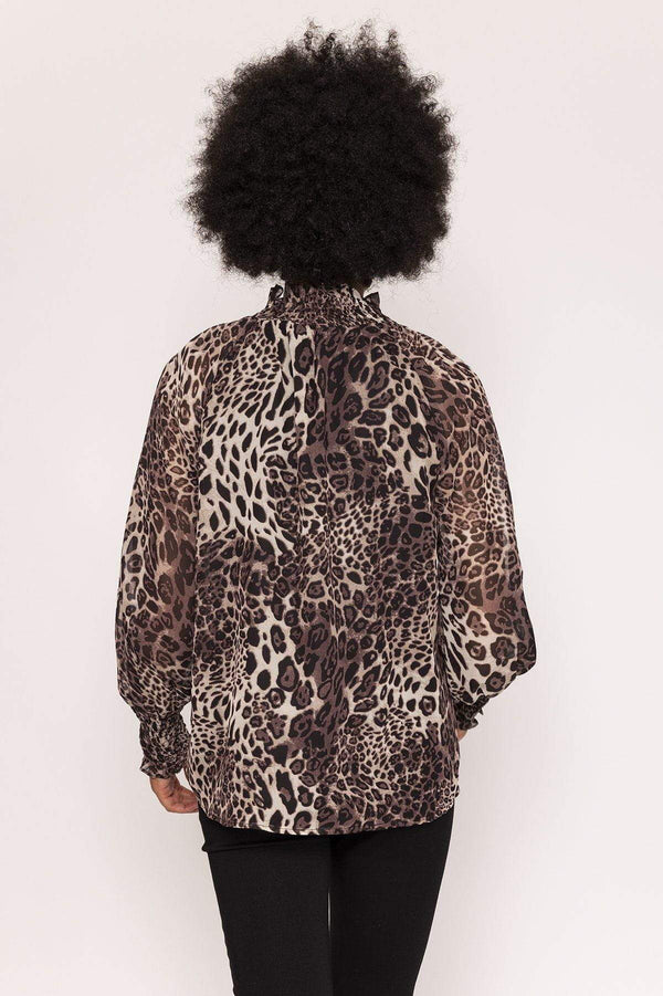 Carraig Donn Animal Print Blouse in Animal