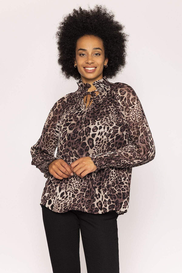 Carraig Donn Animal Print Blouse in Animal