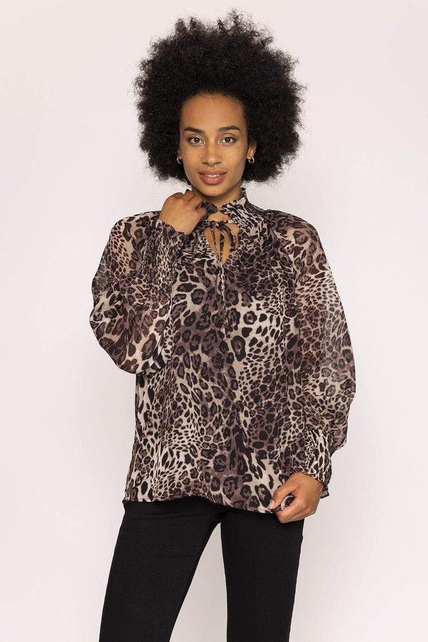 Carraig Donn Animal Print Blouse in Animal