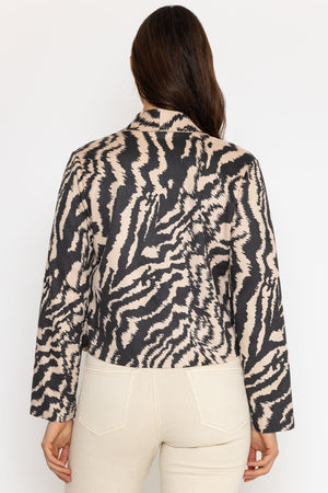 Carraig Donn Animal Print Suede Jacket