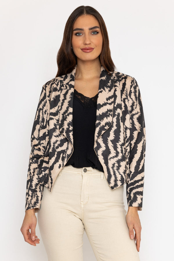 Carraig Donn Animal Print Suede Jacket