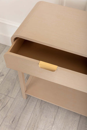 Carraig Donn Arlo White Wood Console Table