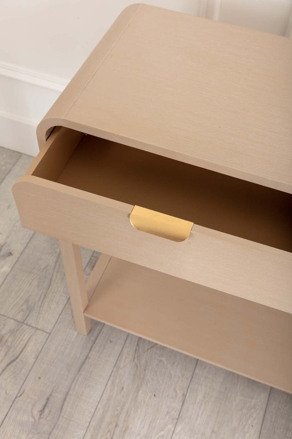 Carraig Donn Arlo White Wood Console Table