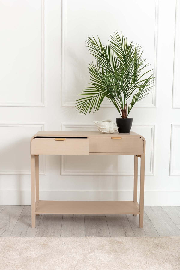 Carraig Donn Arlo White Wood Console Table