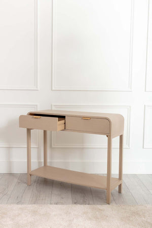 Carraig Donn Arlo White Wood Console Table