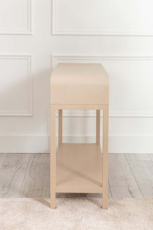 Carraig Donn Arlo White Wood Console Table