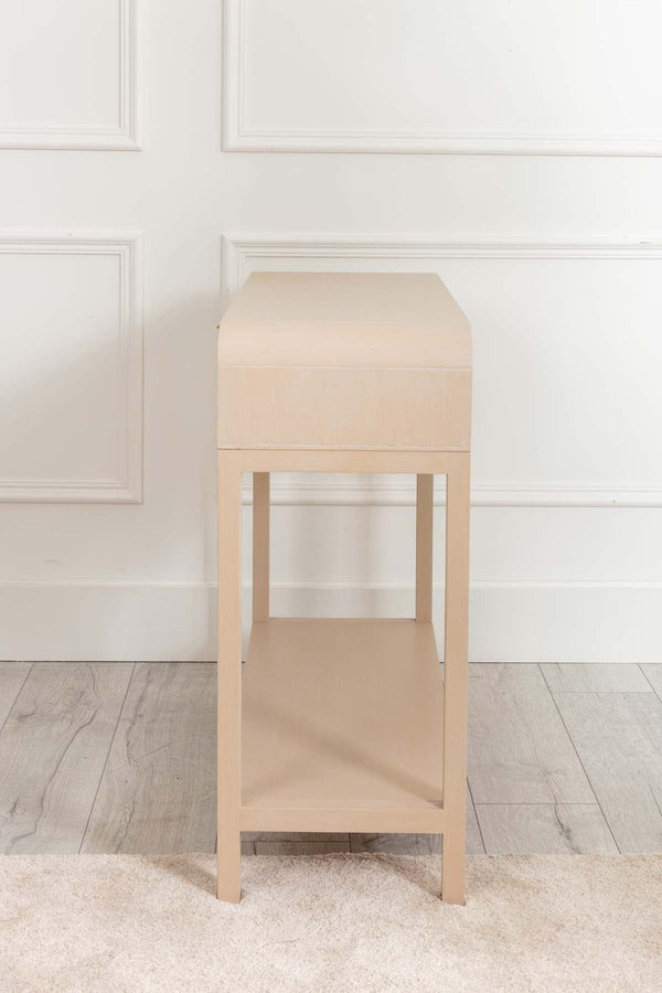 Carraig Donn Arlo White Wood Console Table