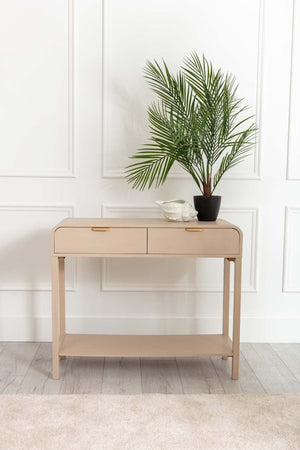 Carraig Donn Arlo White Wood Console Table