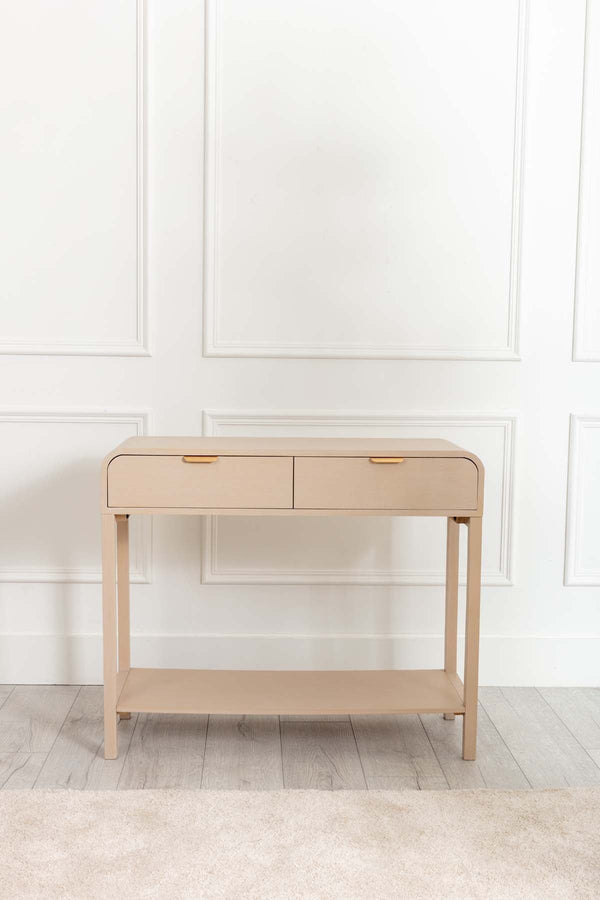 Carraig Donn Arlo White Wood Console Table