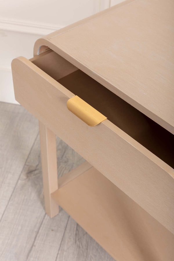 Carraig Donn Arlo White Wood Side Table