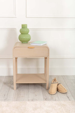Carraig Donn Arlo White Wood Side Table