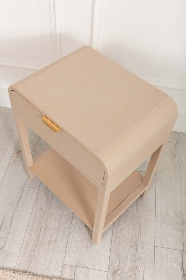 Carraig Donn Arlo White Wood Side Table