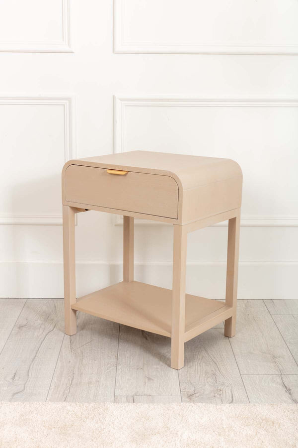 Carraig Donn Arlo White Wood Side Table