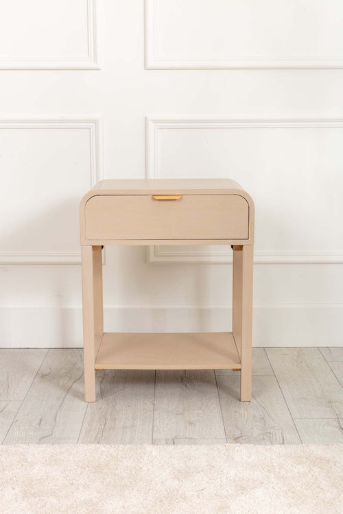 Arlo White Wood Side Table