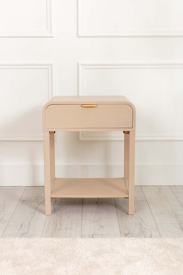 Carraig Donn Arlo White Wood Side Table