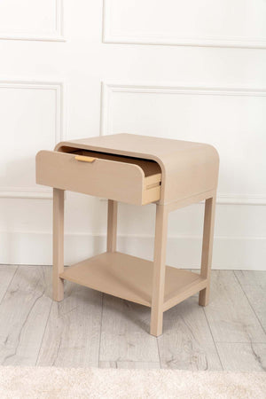 Carraig Donn Arlo White Wood Side Table