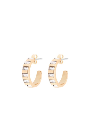 Carraig Donn Art Deco Hoop Earrings in Gold