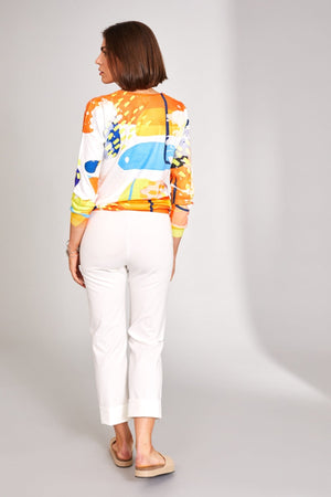 Carraig Donn Art Print Knit in Orange