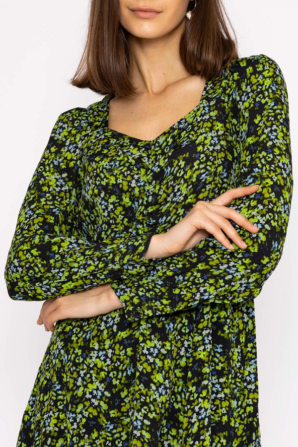 Carraig Donn Asta Short Dress in Green