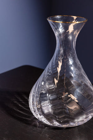 Carraig Donn Aster Gold Trimmed Wine Carafe