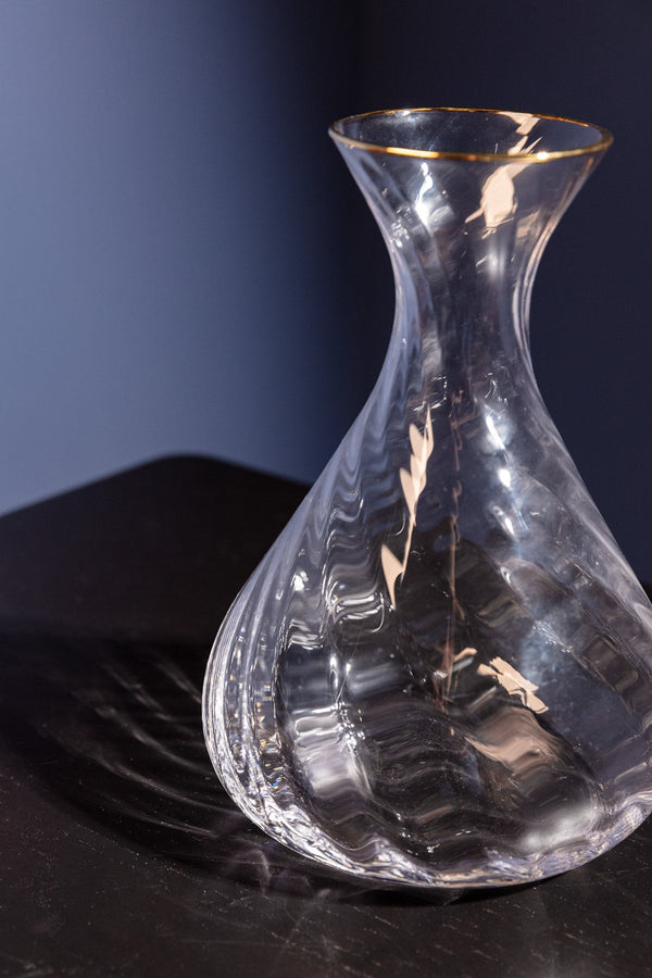 Carraig Donn Aster Gold Trimmed Wine Carafe