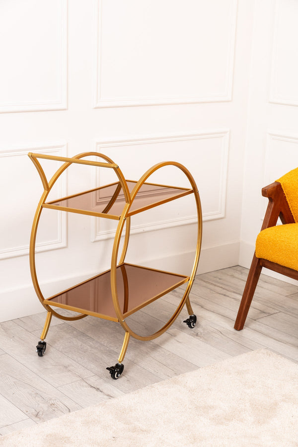 Carraig Donn Audrey Gold Bar Cart
