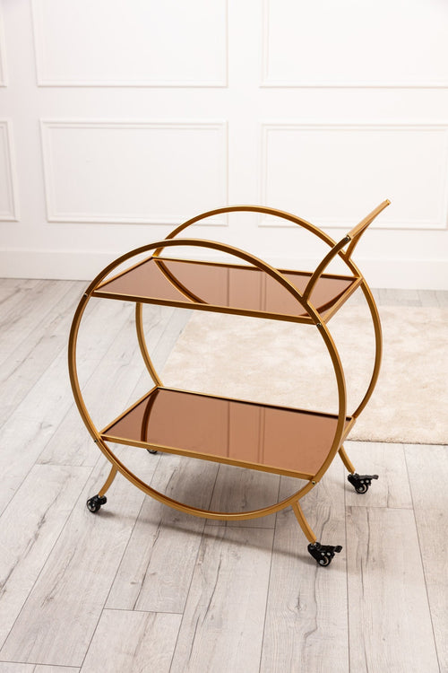 Audrey Gold Bar Cart