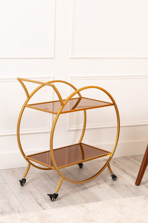 Carraig Donn Audrey Gold Bar Cart