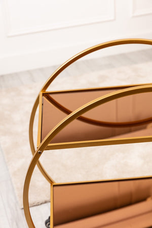 Carraig Donn Audrey Gold Bar Cart