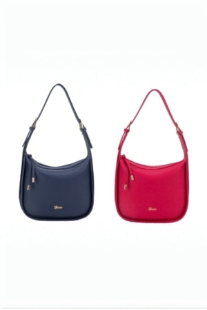 Carraig Donn Bali Curve Shoulder Bag in Navy