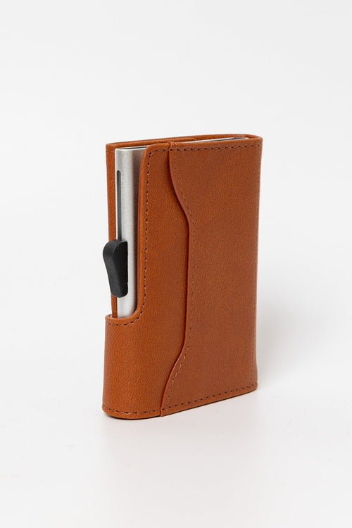 Bank Cards Protector Wallet in Light Brown