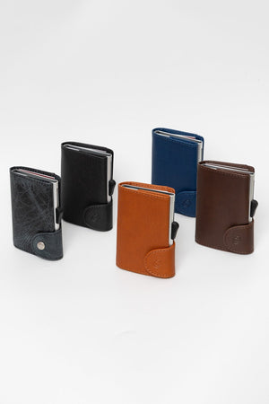 Carraig Donn Bank Cards Protector Wallet in Navy Blue