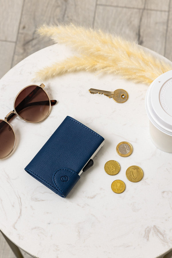 Carraig Donn Bank Cards Protector Wallet in Navy Blue