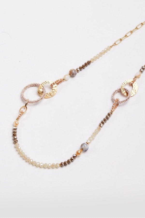 Carraig Donn Beaded Gold Link Necklace