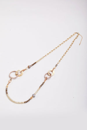 Carraig Donn Beaded Gold Link Necklace
