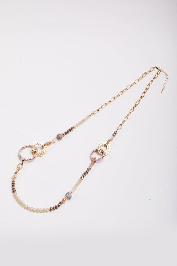 Carraig Donn Beaded Gold Link Necklace