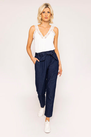 Carraig Donn Belted Jeans in Denim