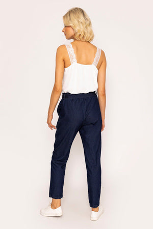 Carraig Donn Belted Jeans in Denim
